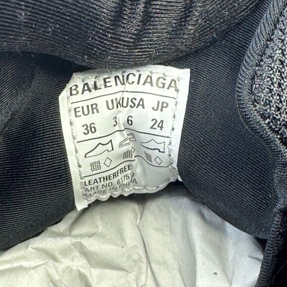 Balenciaga Sneakers Women’s Black and White Tyrex Shoes NEW 6 - Picture 10 of 12